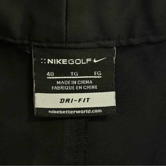 Nike Golf DRI-FIT Black Flat Front Shorts Athletic Style - Picture 6 of 10